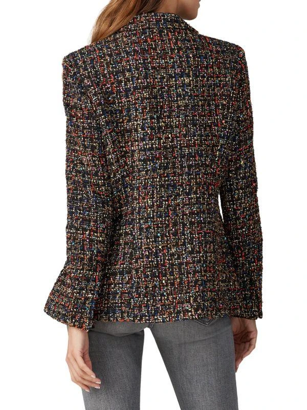 Amanda Uprichard Tweed Single Button Blazer 2