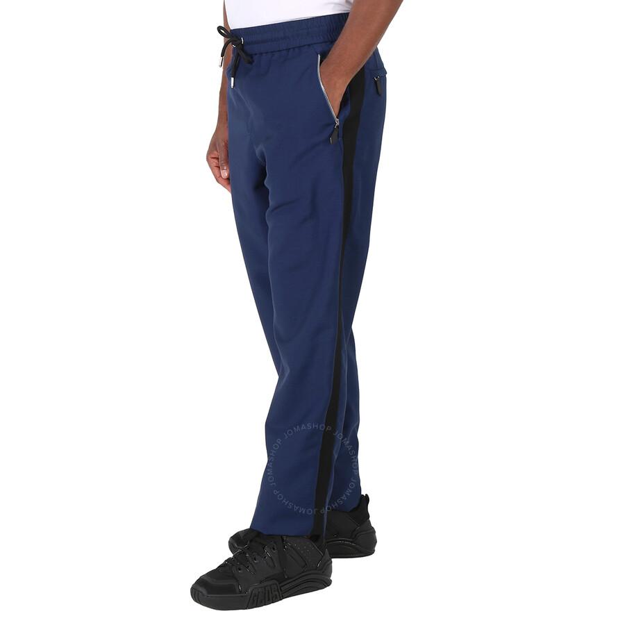 Burberry Men's Ink Blue Logo Patch Jogging Pants
