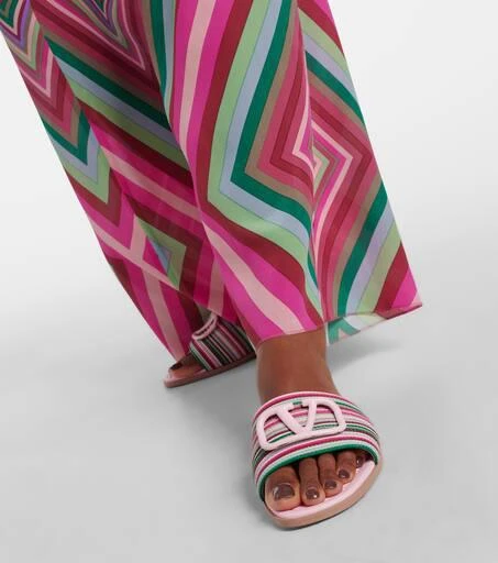 Valentino VLogo Signature leather mules 4