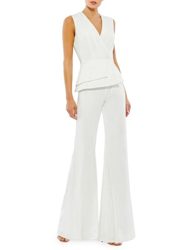 Shop Ieena Peplum Wide Leg Jumpsuit on Sale at BeyondStyle – Get