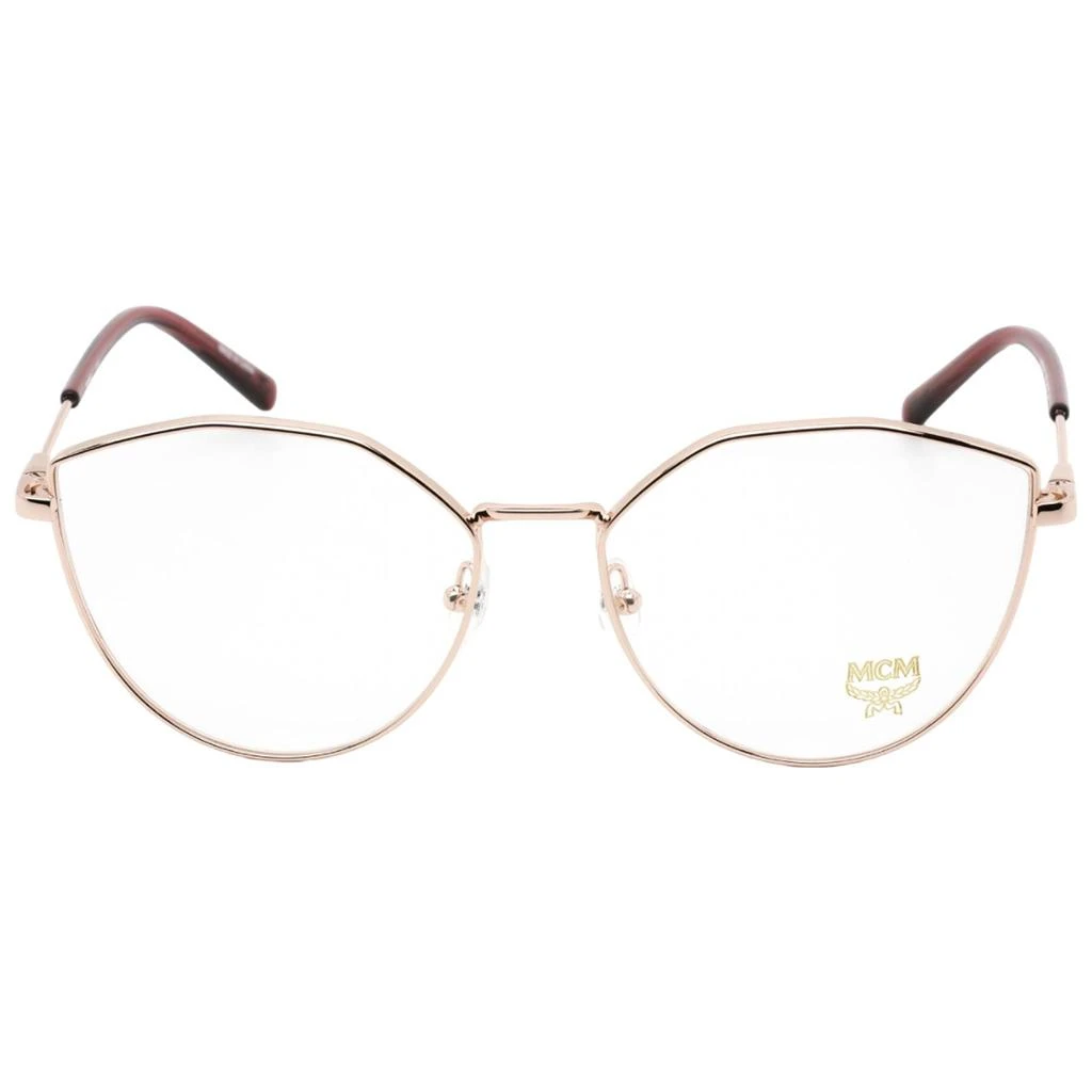 MCM MCM Women's Eyeglasses - Clear Demo Lens Rose Gold Oval Shape Frame | MCM2151 780 2