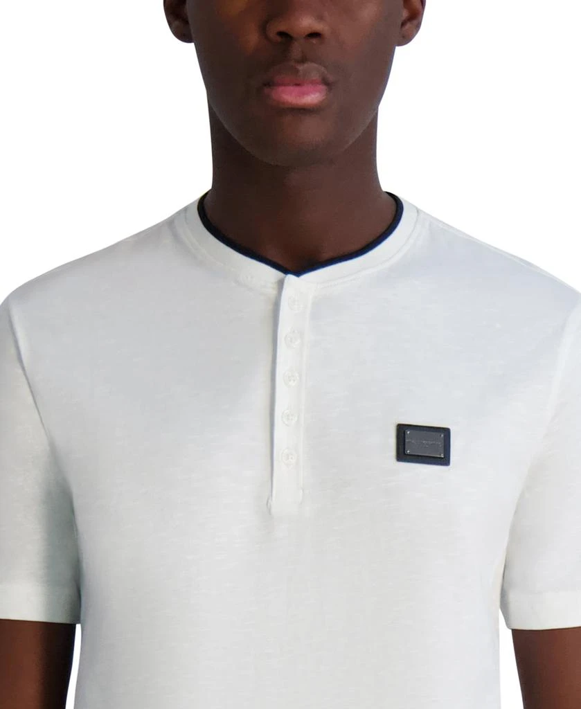 Karl Lagerfeld Paris KARL LOGO PLATE HENLEY TEE 5