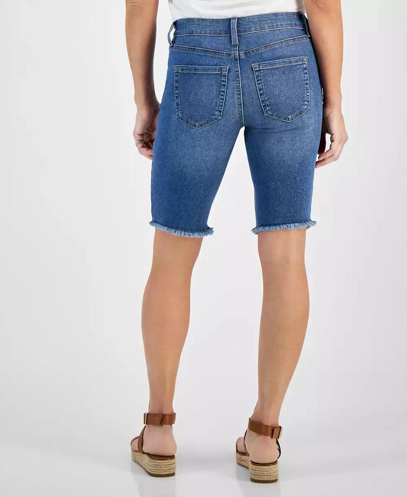 Style & Co Petite Raw-Edge Denim Bermuda Shorts, Created for Macy's 2