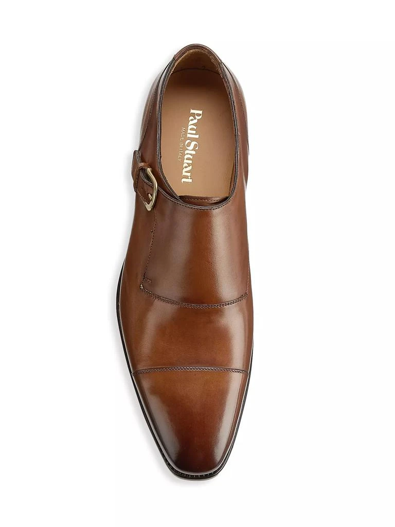 Paul Stuart Giordano Monk-Strap Leather Shoes 5