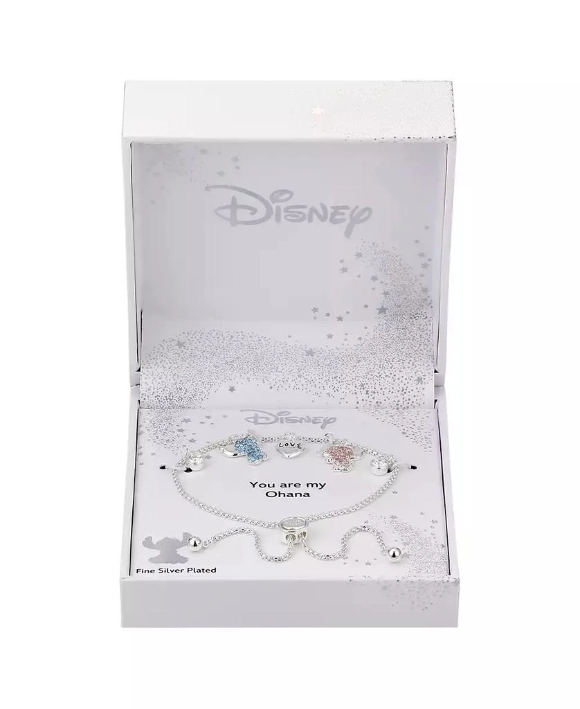 Disney Cubic Zirconia Lilo and Stitch Love Angel Bolo Bracelet 2