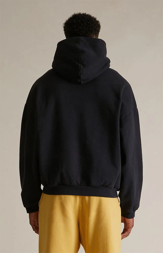 Essentials Black Heavy Fleece Hoodie 4