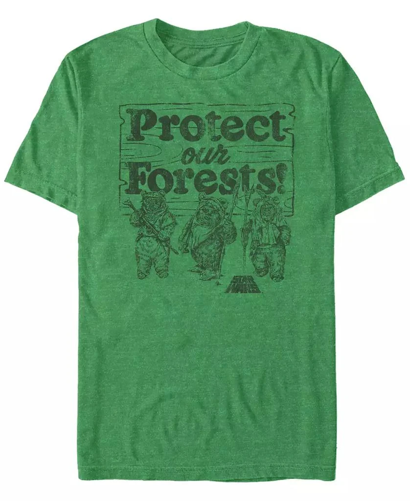 Star Wars Star Wars Men's Ewok Protect Our Forests Short Sleeve T-Shirt 1