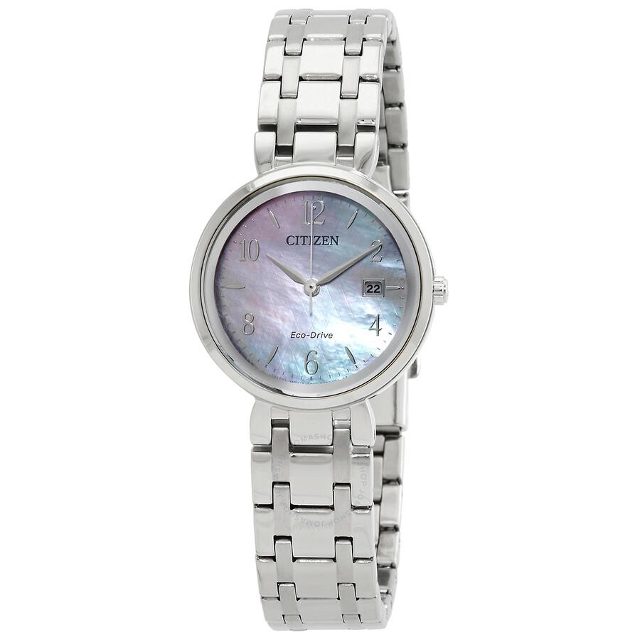 Citizen Eco-Drive Mother of Pearl Dial Ladies Watch EW2690-81Y