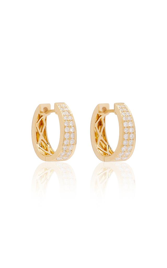 Anita Ko Anita Ko - Meryl 18K Yellow Gold Diamond Huggie Earrings - Gold - OS - Moda Operandi - Gifts For Her