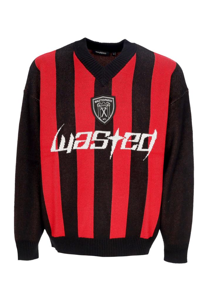 Wasted Paris Men's sweater Blade Sweater Black/fire Red