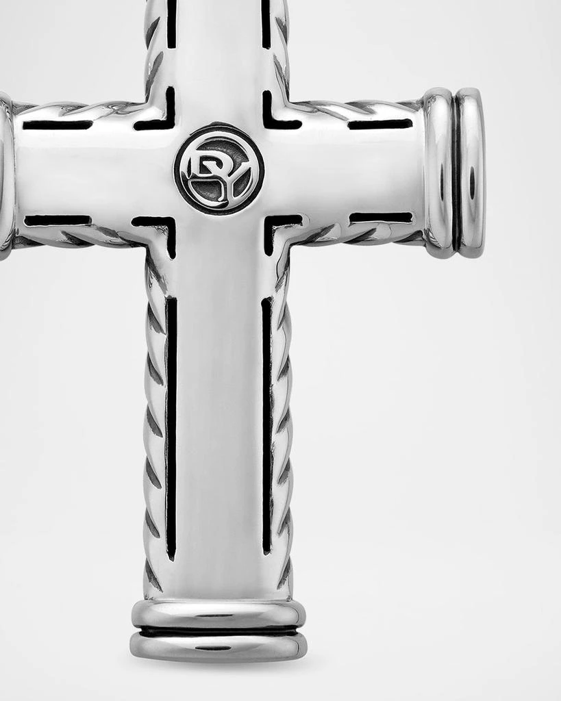David Yurman Men
s Chevron Cross Pendant in Silver, 40mm 7