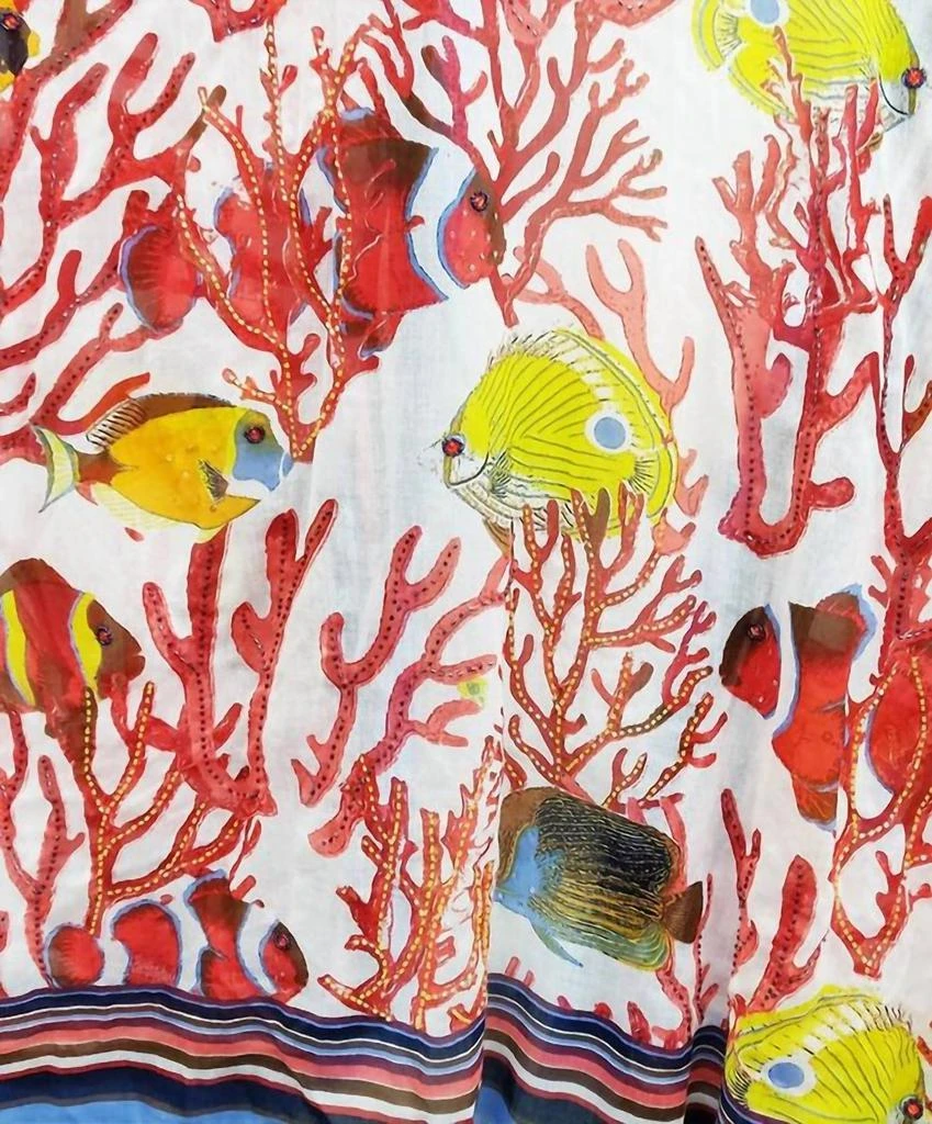 ARATTA Aratta - Women's Sea Of Belief Hand-embellished Kimono 3