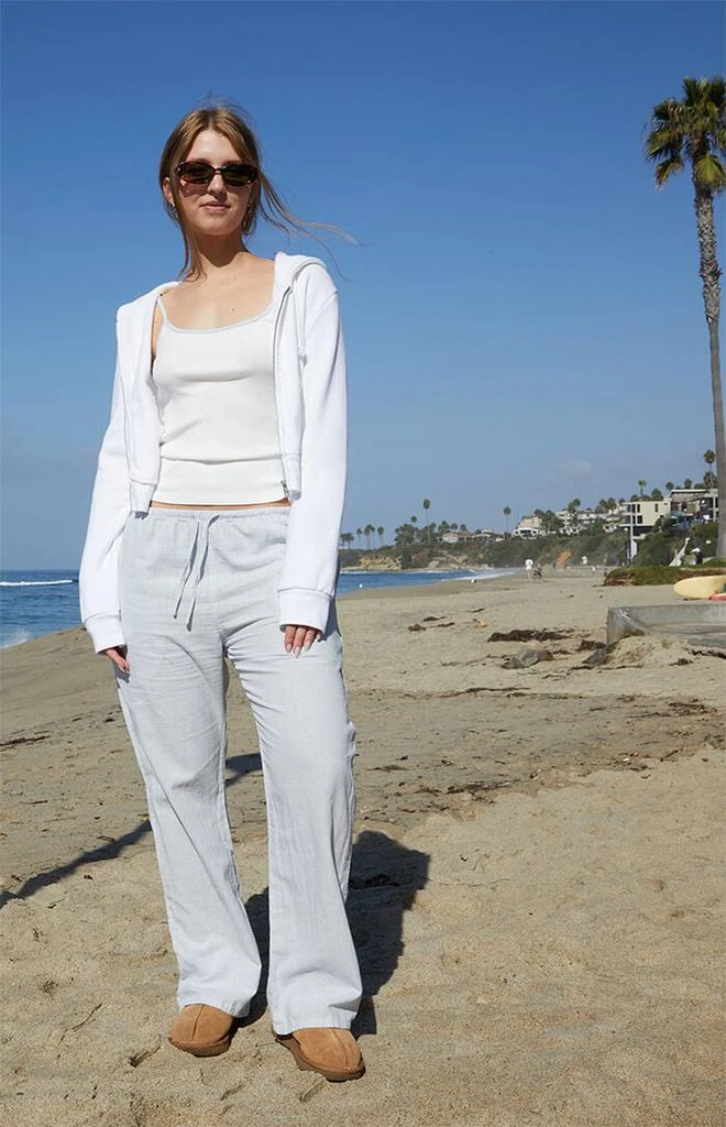 John Galt Light Blue Anastasia Linen Pants 2