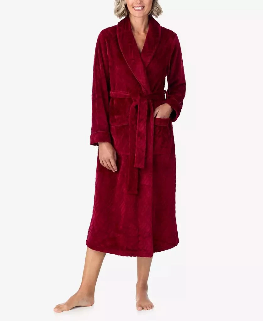 Aria Women's Long Sleeve Wrap Robe 1