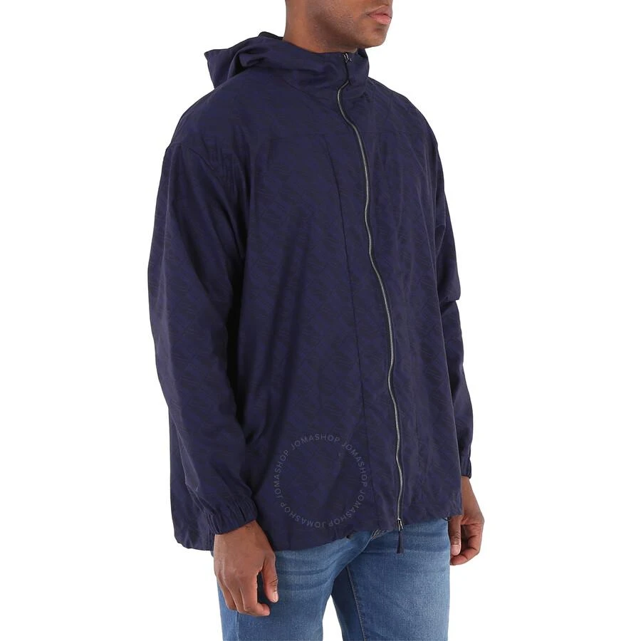 Emporio Armani Men's Blue Camouflage Hooded Jacket 2
