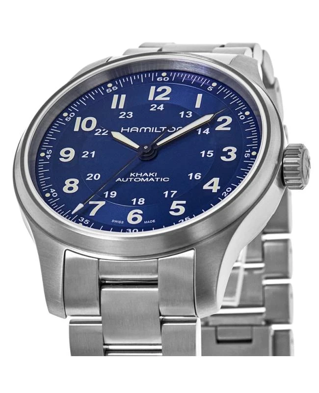 Hamilton Hamilton Khaki Field Titanium Auto Blue Dial Men's Watch H70545140 2