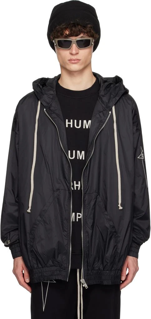 Rick Owens Black Champion Edition Jumbo Jason
s Hoodie 1