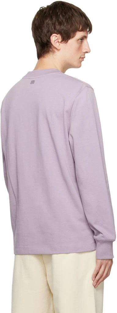 AMI Paris Purple Ami de Cœur Long Sleeve T-Shirt 3