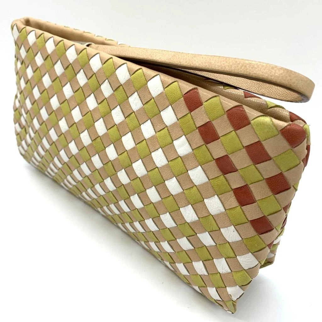 Bottega Veneta Leather Clutch Bag (Pre-Owned) 2
