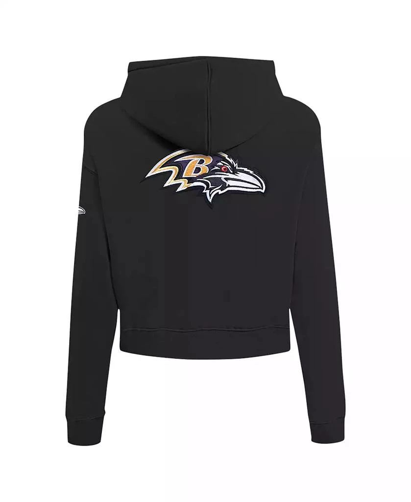 Pro Standard Women's Black Baltimore Ravens Split Logo Full-Zip Hoodie 5