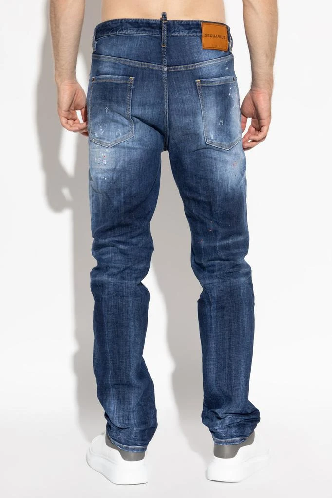 DSQUARED2 Dsquared2 Distressed Straight-Leg Jeans 3