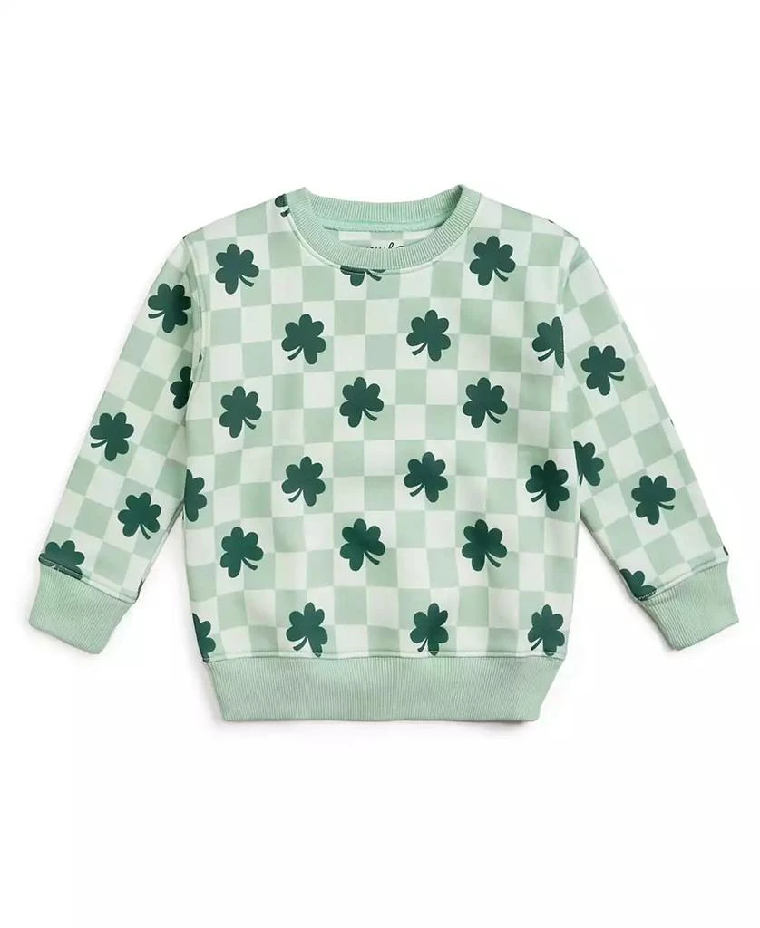 Sweet Wink Toddler Boys Shamrock Checkered St. Patrick
s Day Sweatshirt