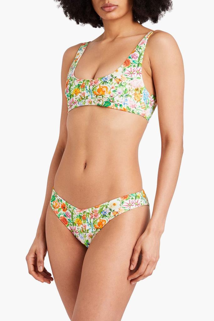 Onia Floral-print low-rise bikini briefs