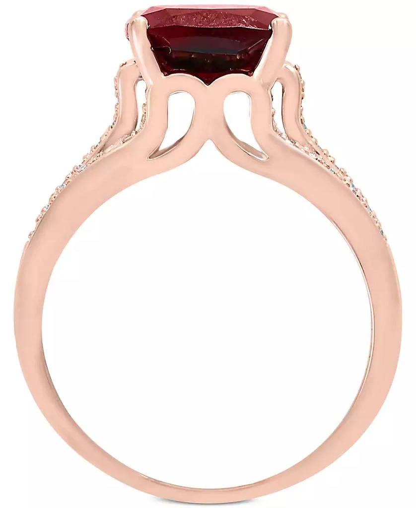 Effy EFFY® Garnet (3-1/4 ct. t.w.) and Diamond (1/5 ct. t.w.) Ring in 14k Rose Gold 4