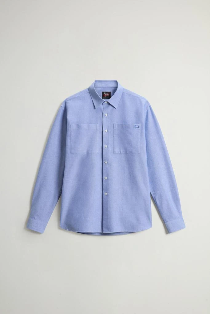 Woolrich Pure Cotton Oxford Shirt by Todd Snyder - Men - Blue 5