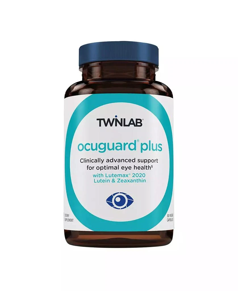 Twinlab Ocuguard Plus - Eye Supplement with Zinc, Vitamin A, Vitamin C, and Vitamin D - 60 Veggie Capsules