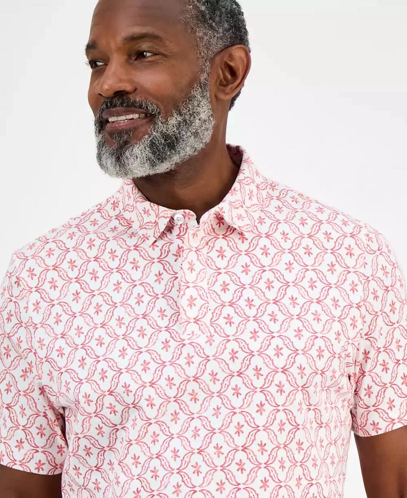 Club Room Men's Ted Short Sleeve Medallion Print Polo Shirt, Exclusively at Macy's 3
