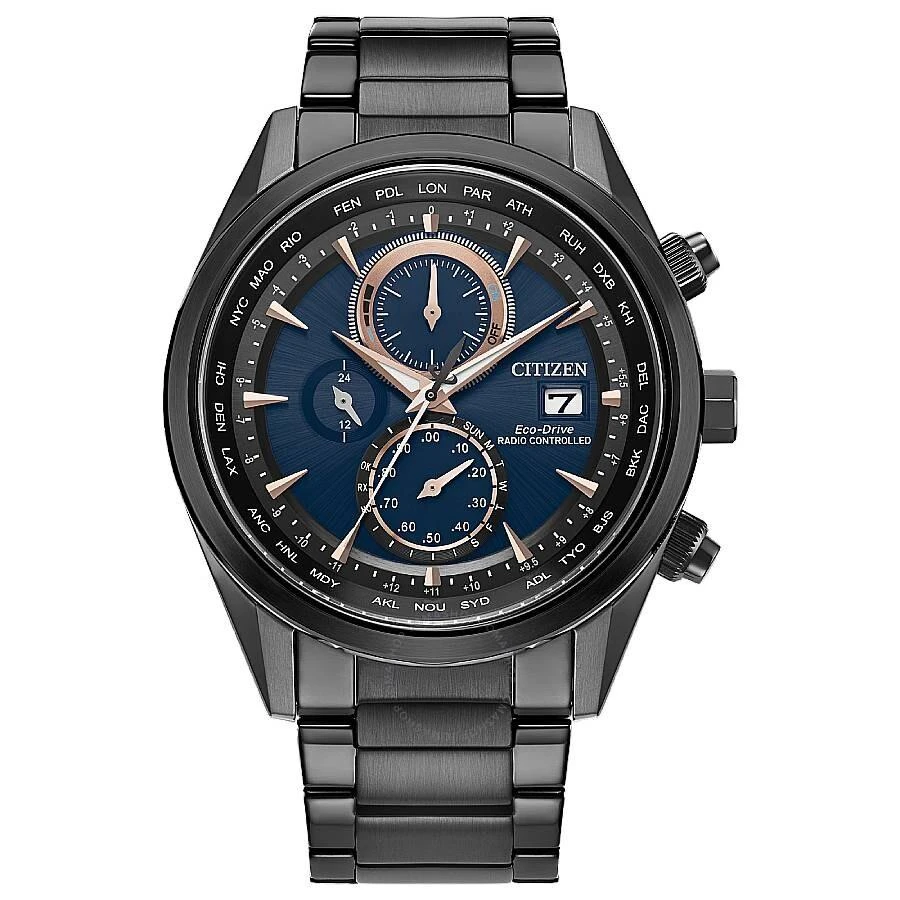 Citizen Radio-Controlled World Time Chronograph Blue Dial Men's Watch AT8265-57L 1