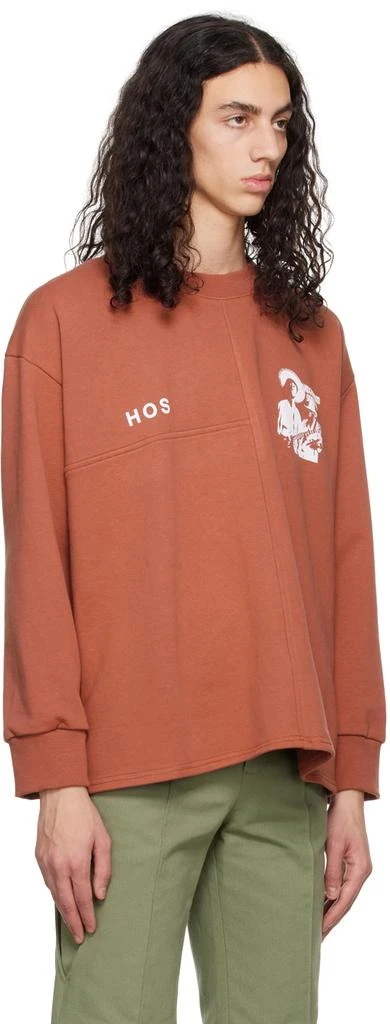 HEAD OF STATE SSENSE Exclusive Brown 'Underground Spiritual' Sweatshirt 2