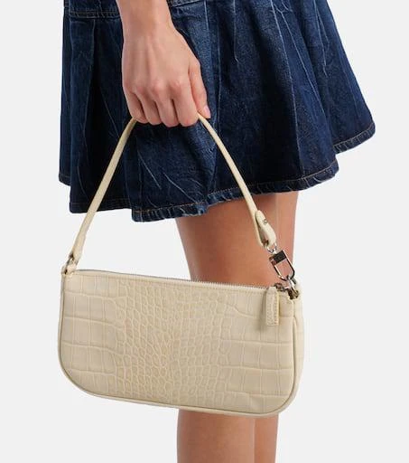 by FAR Rachel croc-effect leather shoulder bag 7