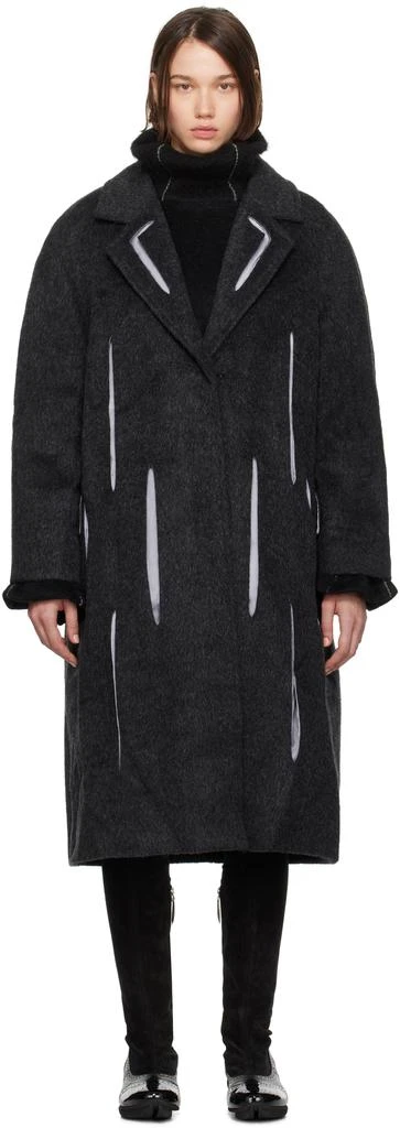 Kiko Kostadinov Gray Bowie Tailored Coat 1