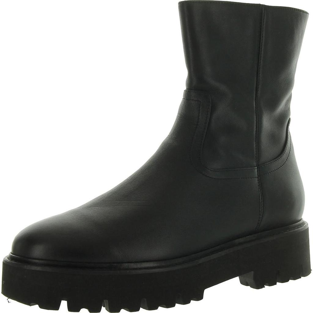 Aquatalia Sada Calf Womens Zip Up Lug Sole Mid-Calf Boots
