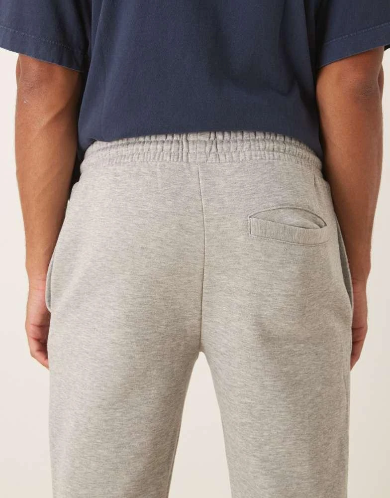 Brave Soul Brave Soul Straight leg open hem joggers in grey 4