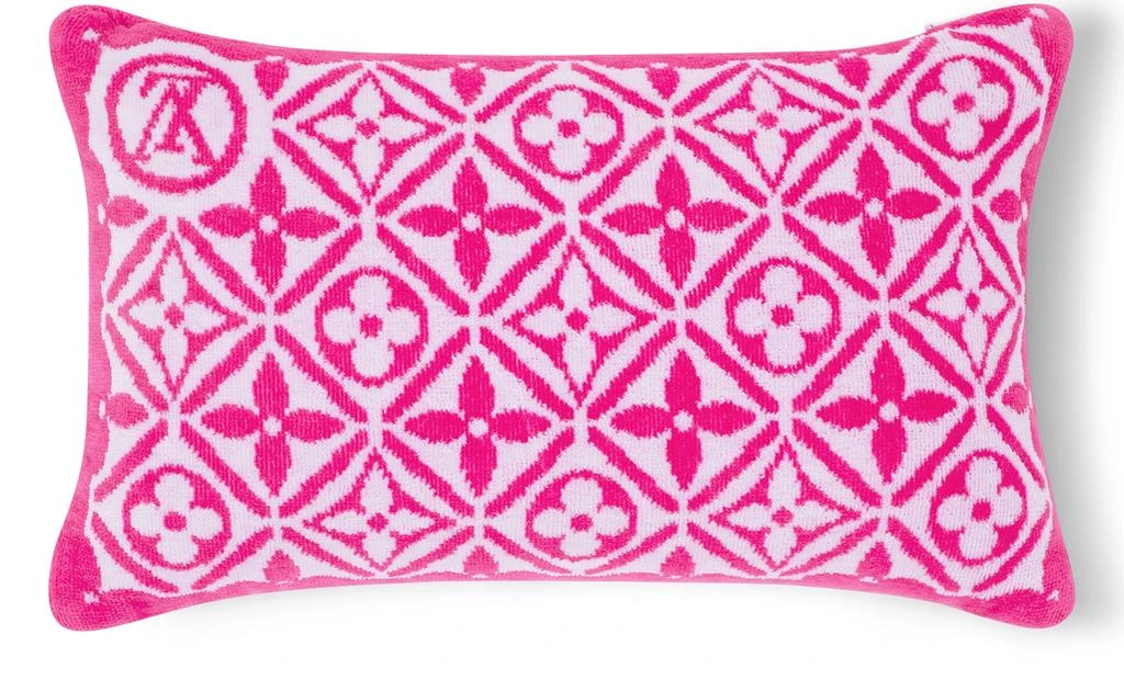 Louis Vuitton Monogram Flower Tile Small Beach Pillow 2