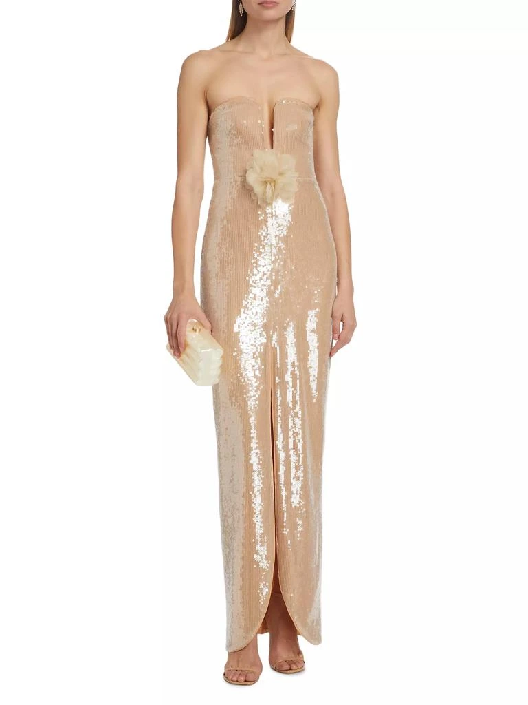 Self Portrait Sequined Column Gown 3