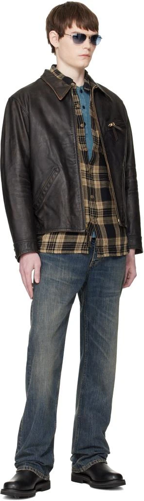 RRL Brown Lynton Leather Jacket 4