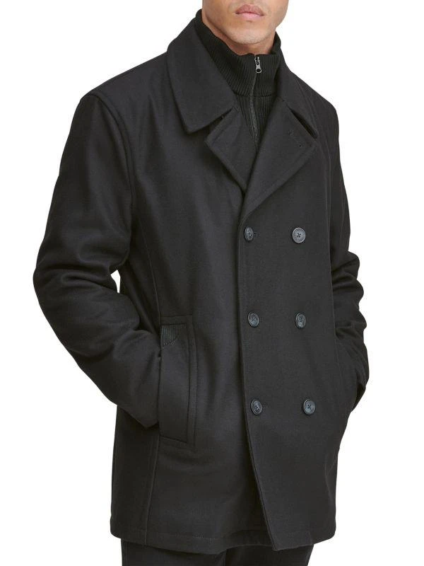 Marc New York by Andrew Marc Burnett Double-Breasted Wool-Blend Coat Jacket 2