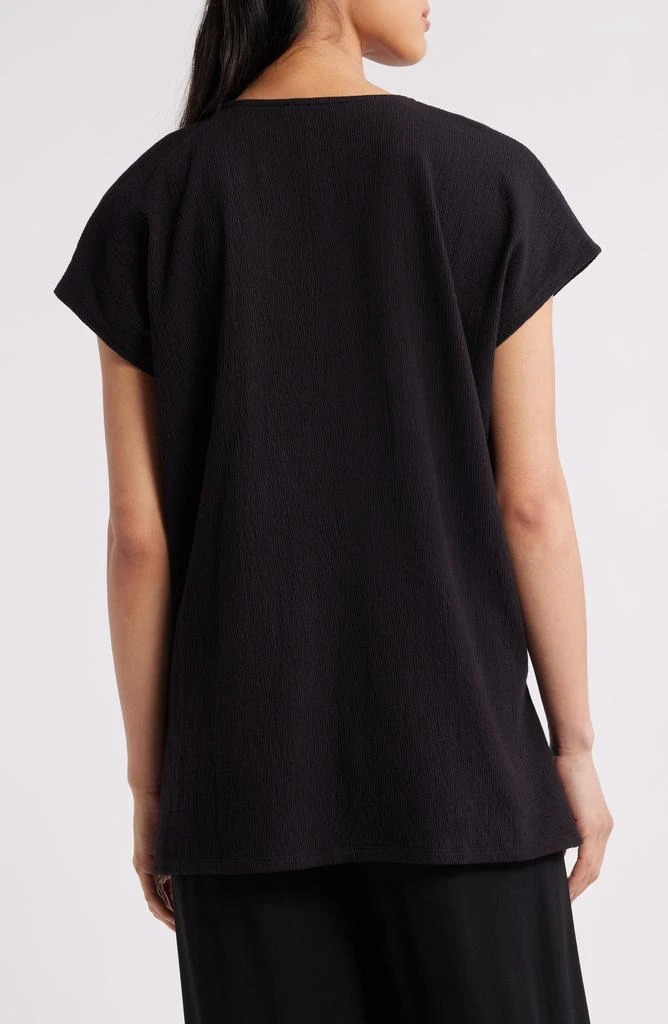 Eileen Fisher Cap Sleeve Boxy Tunic Top 2