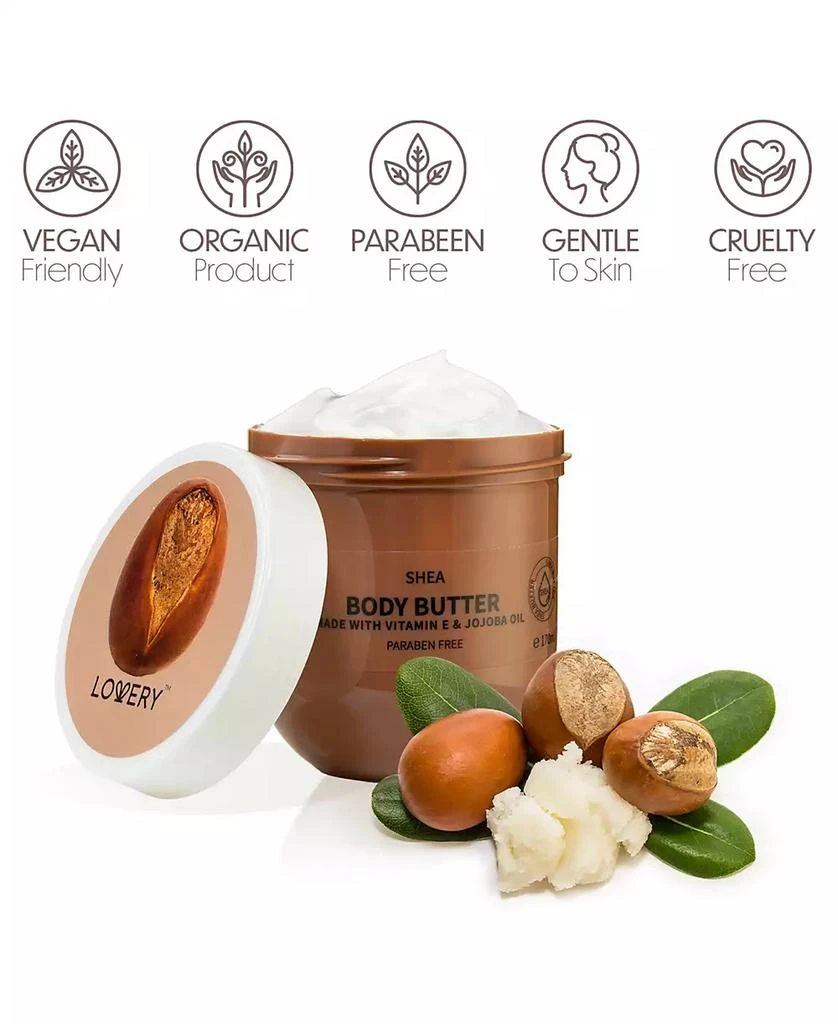 Lovery Shea Scented Whipped Body Butter, Bath and Body Care Cream, 170ml 5