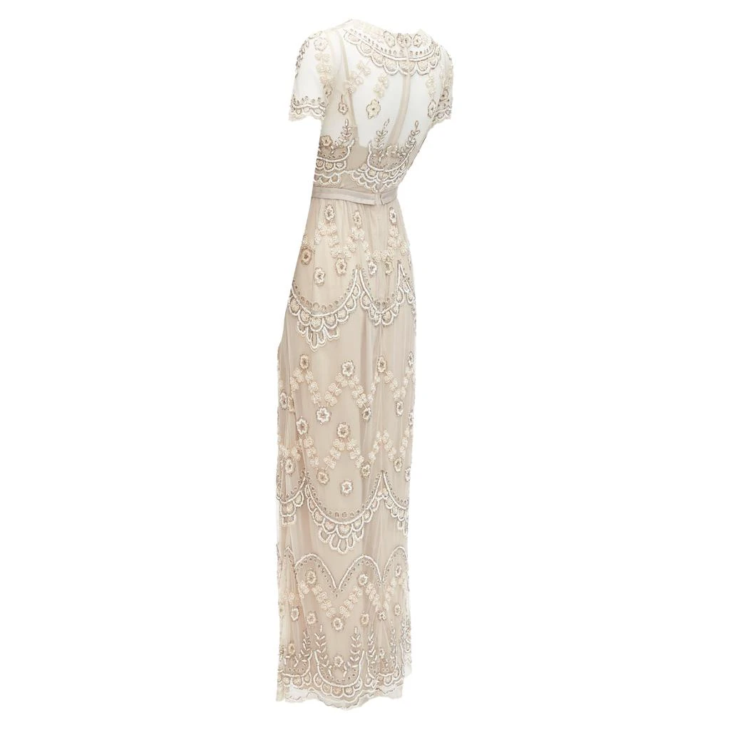 Needle & Thread Sequins Beads Embellished Overlay Long Gown 6