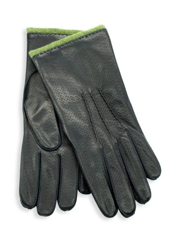 Portolano Wool-Blend-Lined Leather Gloves 1