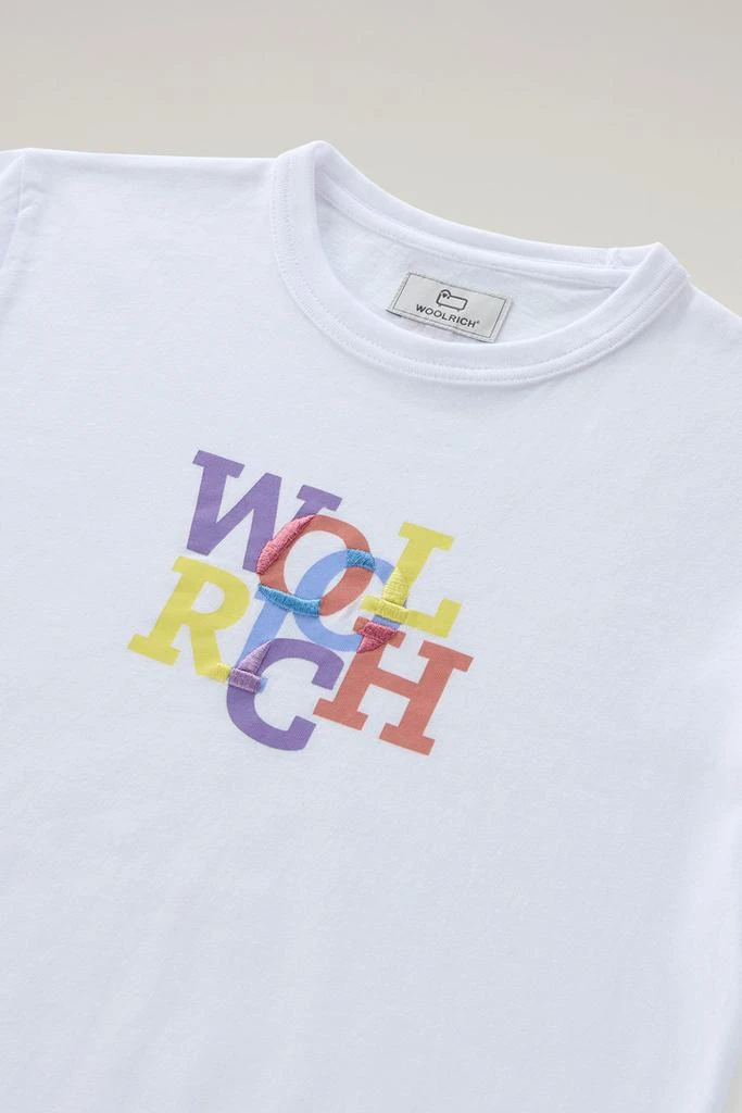 Woolrich Boys' Pure Cotton T-Shirt with Graphic Print - Boys - Blue 3