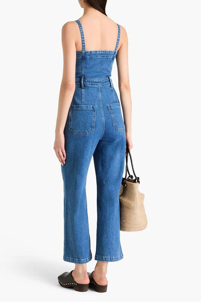 Paige Anessa cropped denim jumpsuit 3