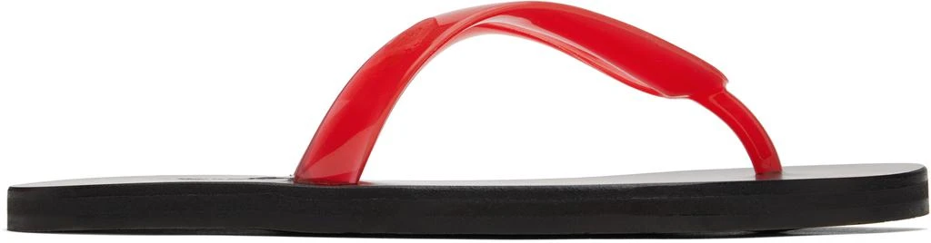 ANCIENT GREEK SANDALS Red Saionara Jelly Flip-Flops 1