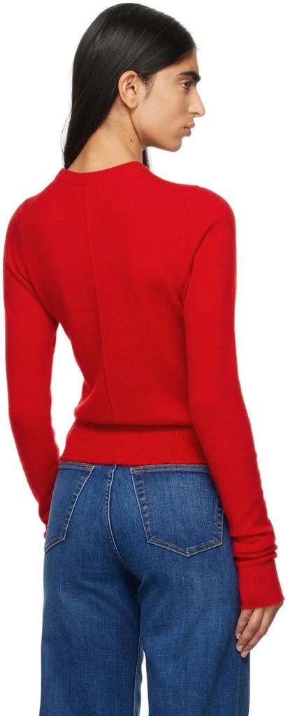 Re/Done Red Cashmere Crewneck Sweater 3