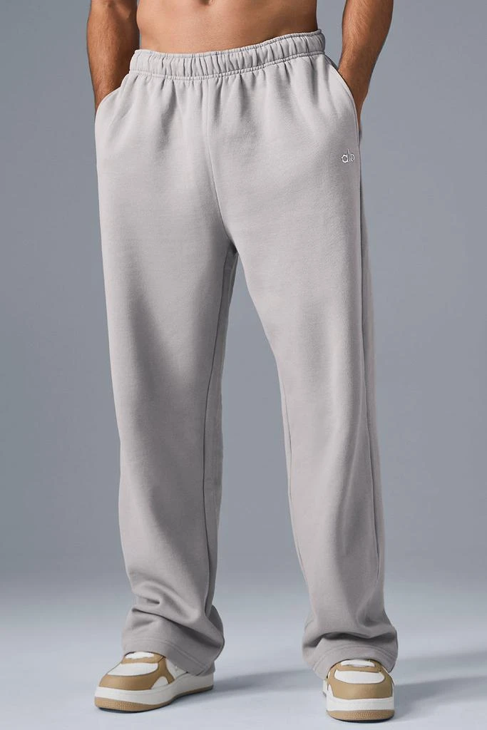 Alo Washed Accolade Straight Leg Sweatpant - Grey Sky Wash 1